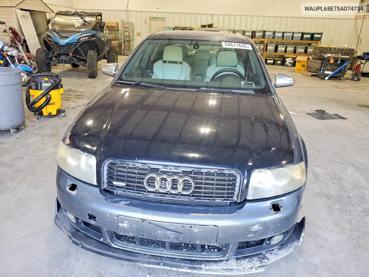 2005 Audi S4 VIN: WAUPL68E75A074734 Lot: 60611656