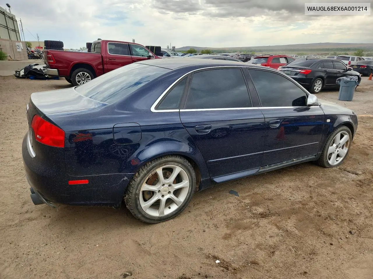 2006 Audi S4 Quattro VIN: WAUGL68EX6A001214 Lot: 58699086