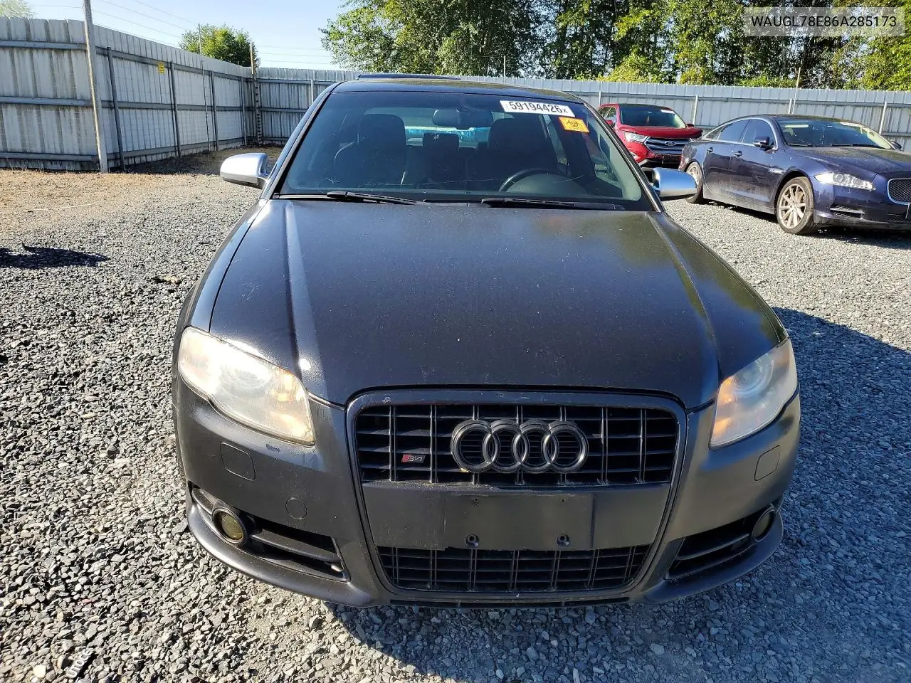2006 Audi S4 Quattro VIN: WAUGL78E86A285173 Lot: 59194426