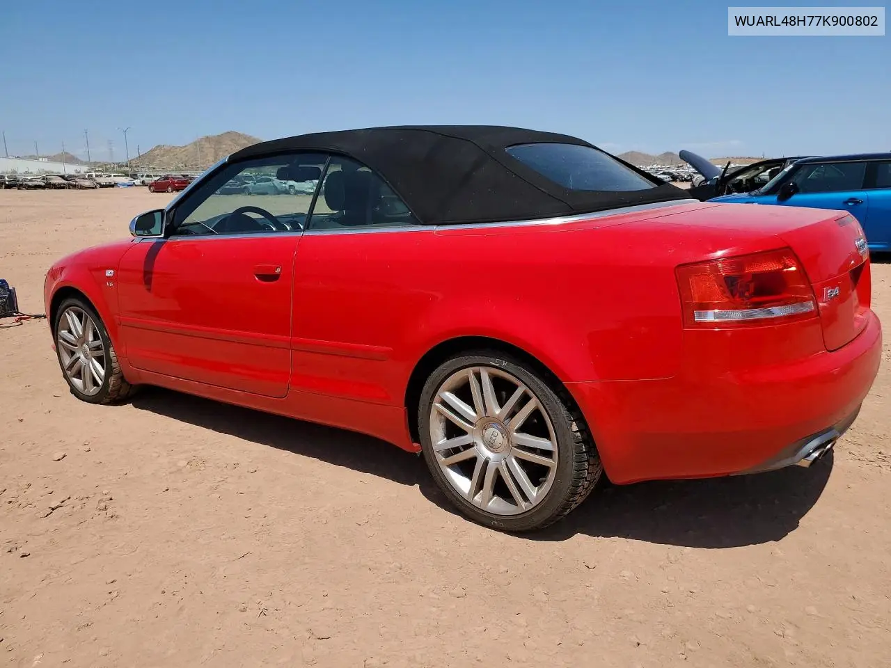 2007 Audi S4 Quattro Cabriolet VIN: WUARL48H77K900802 Lot: 53230666