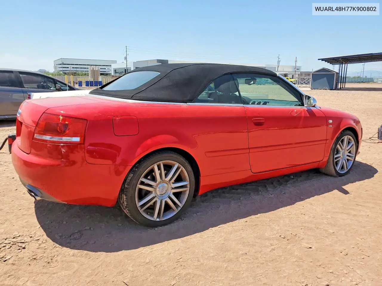 2007 Audi S4 Quattro Cabriolet VIN: WUARL48H77K900802 Lot: 53230666