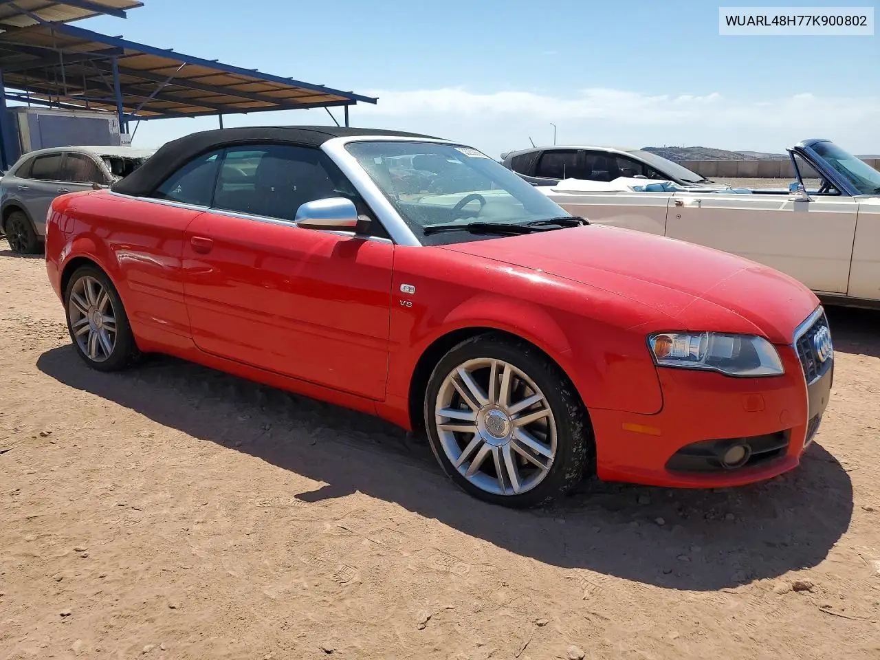 2007 Audi S4 Quattro Cabriolet VIN: WUARL48H77K900802 Lot: 53230666