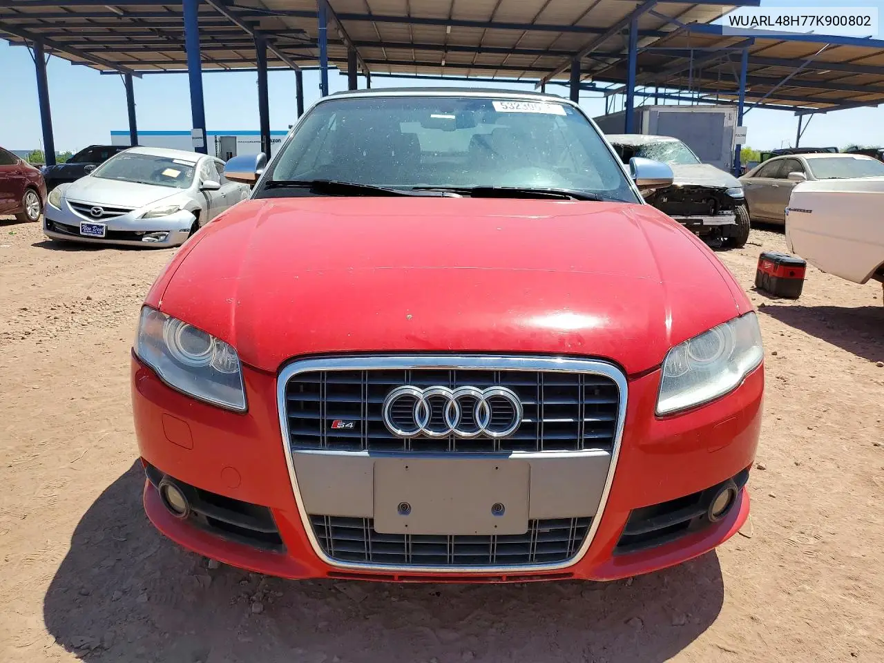 2007 Audi S4 Quattro Cabriolet VIN: WUARL48H77K900802 Lot: 53230666
