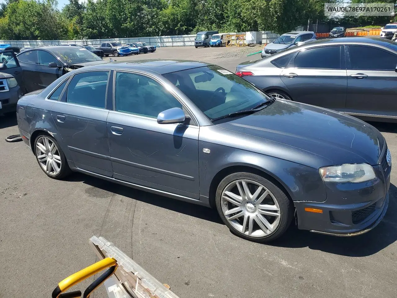 2007 Audi New S4 Quattro VIN: WAUGL78E97A170261 Lot: 60323706