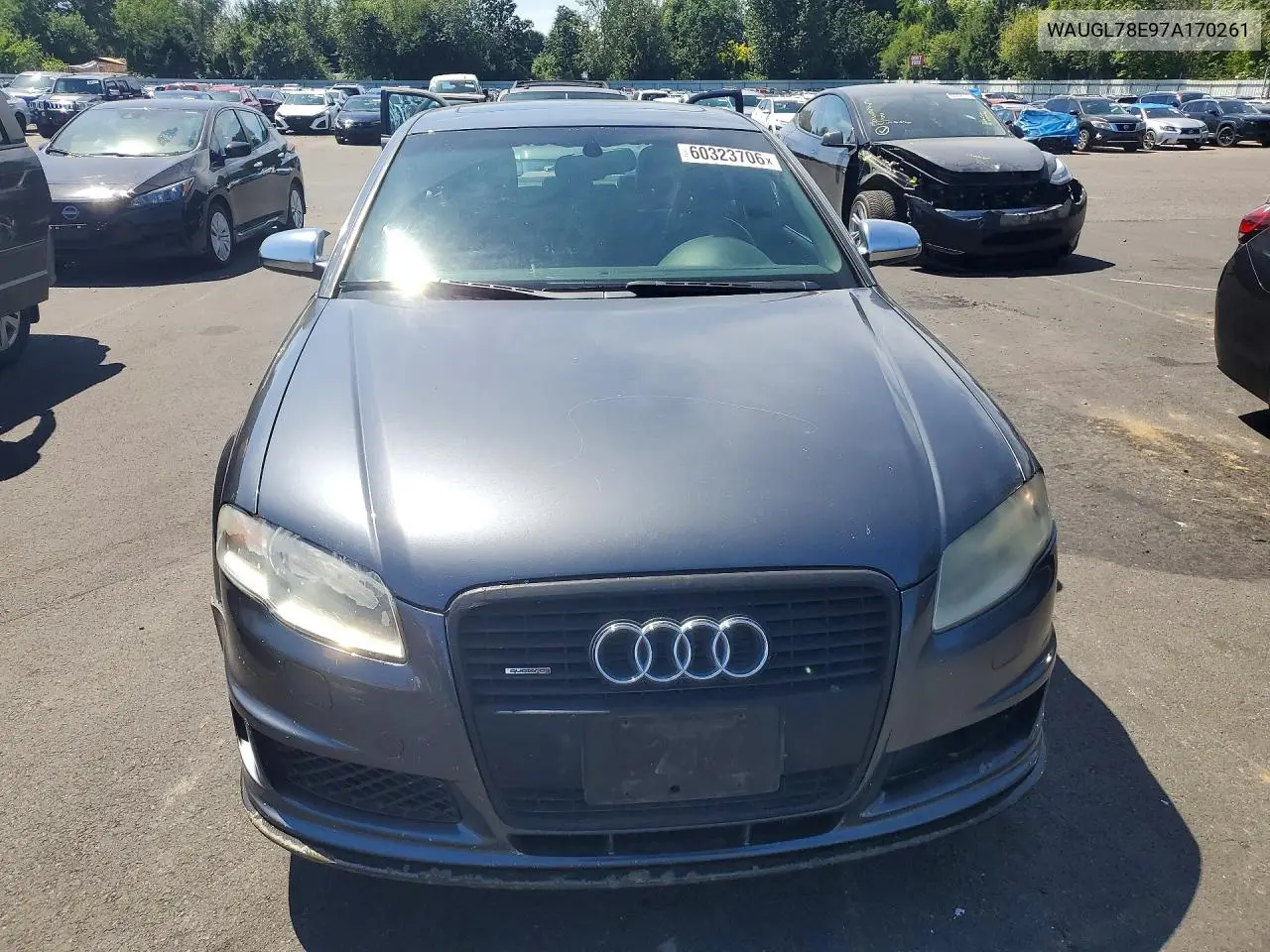 2007 Audi New S4 Quattro VIN: WAUGL78E97A170261 Lot: 60323706