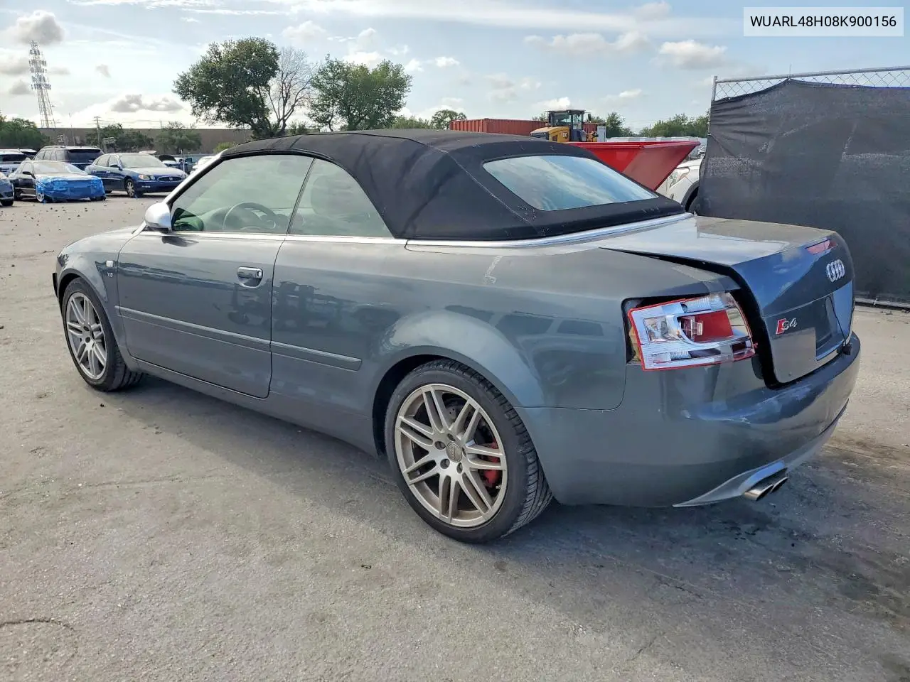 2008 Audi S4 Quattro Cabriolet VIN: WUARL48H08K900156 Lot: 51590516