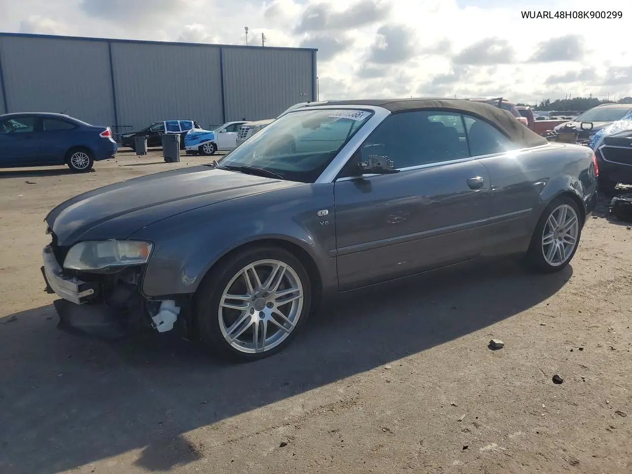 2008 Audi S4 Quattro Cabriolet VIN: WUARL48H08K900299 Lot: 55018366