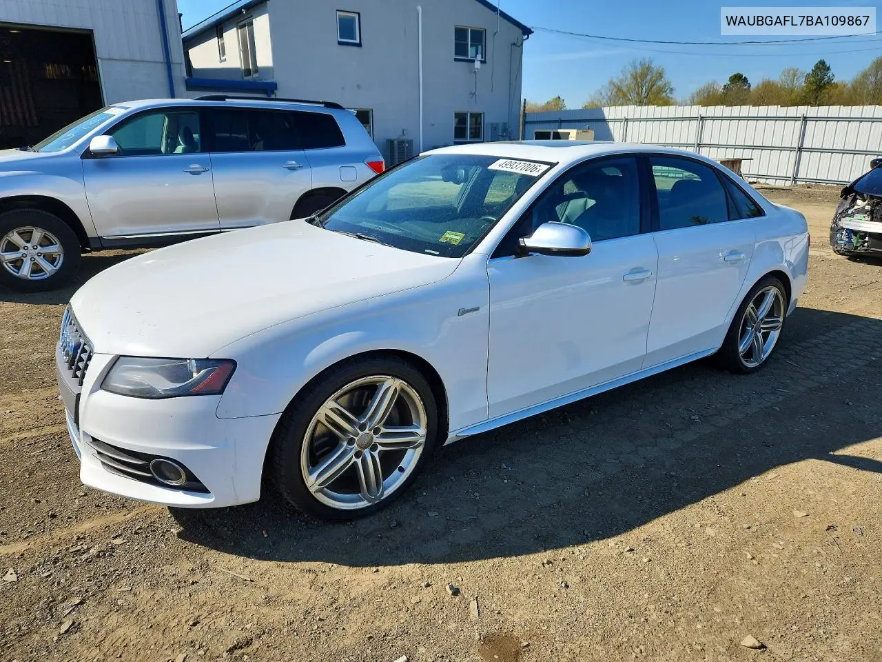 2011 Audi S4 Premium Plus VIN: WAUBGAFL7BA109867 Lot: 49937006