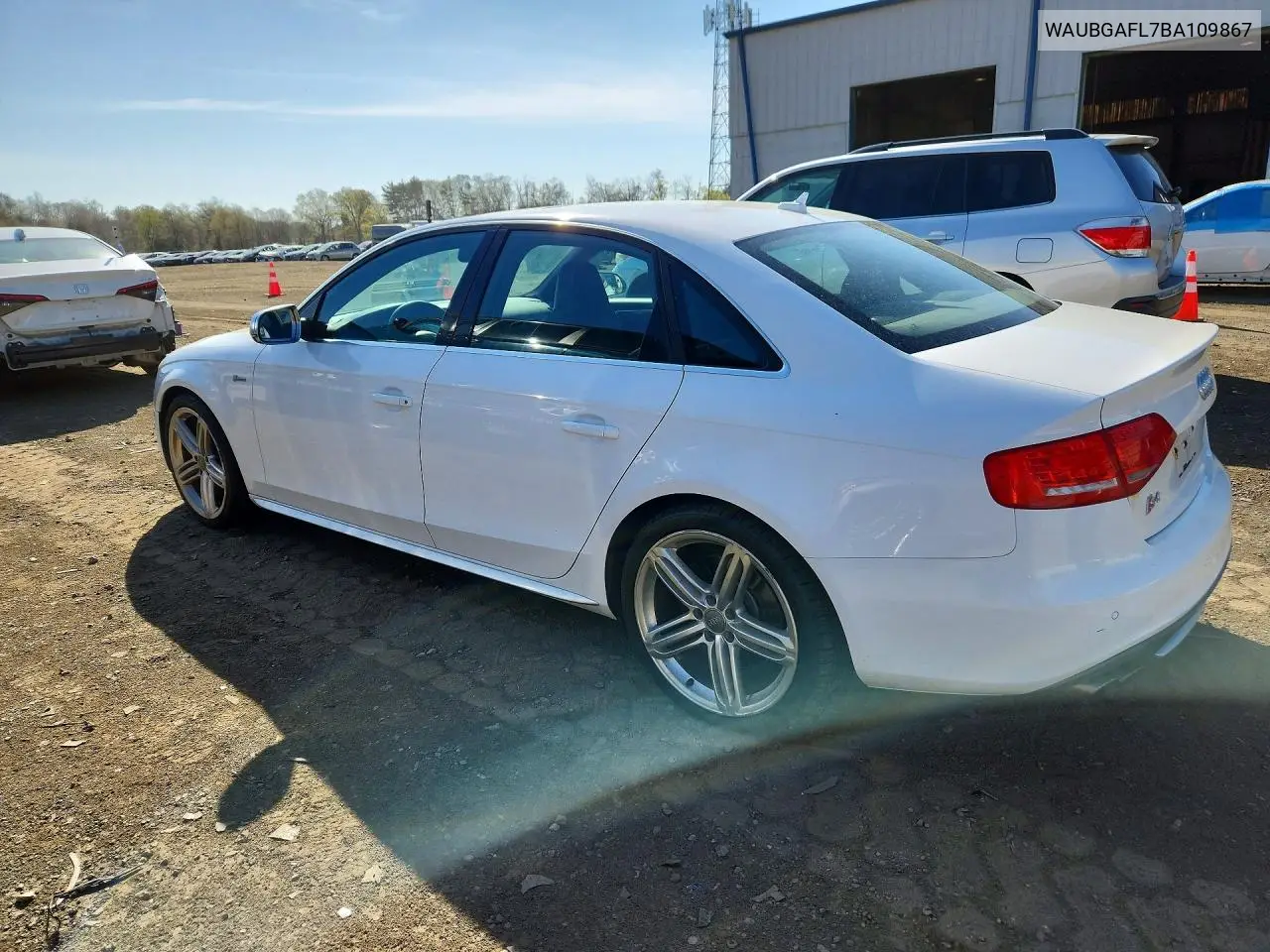 2011 Audi S4 Premium Plus VIN: WAUBGAFL7BA109867 Lot: 49937006