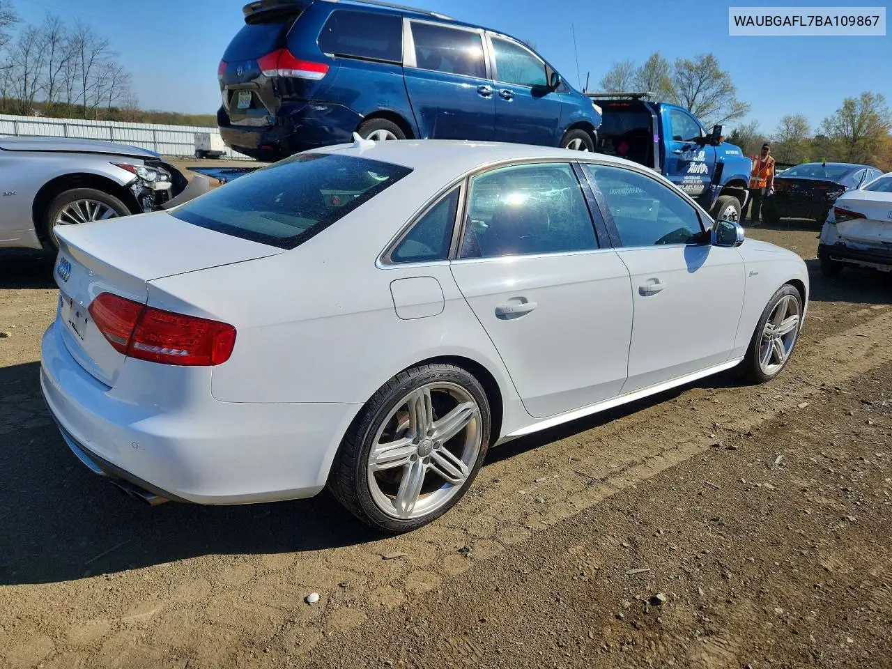 2011 Audi S4 Premium Plus VIN: WAUBGAFL7BA109867 Lot: 49937006