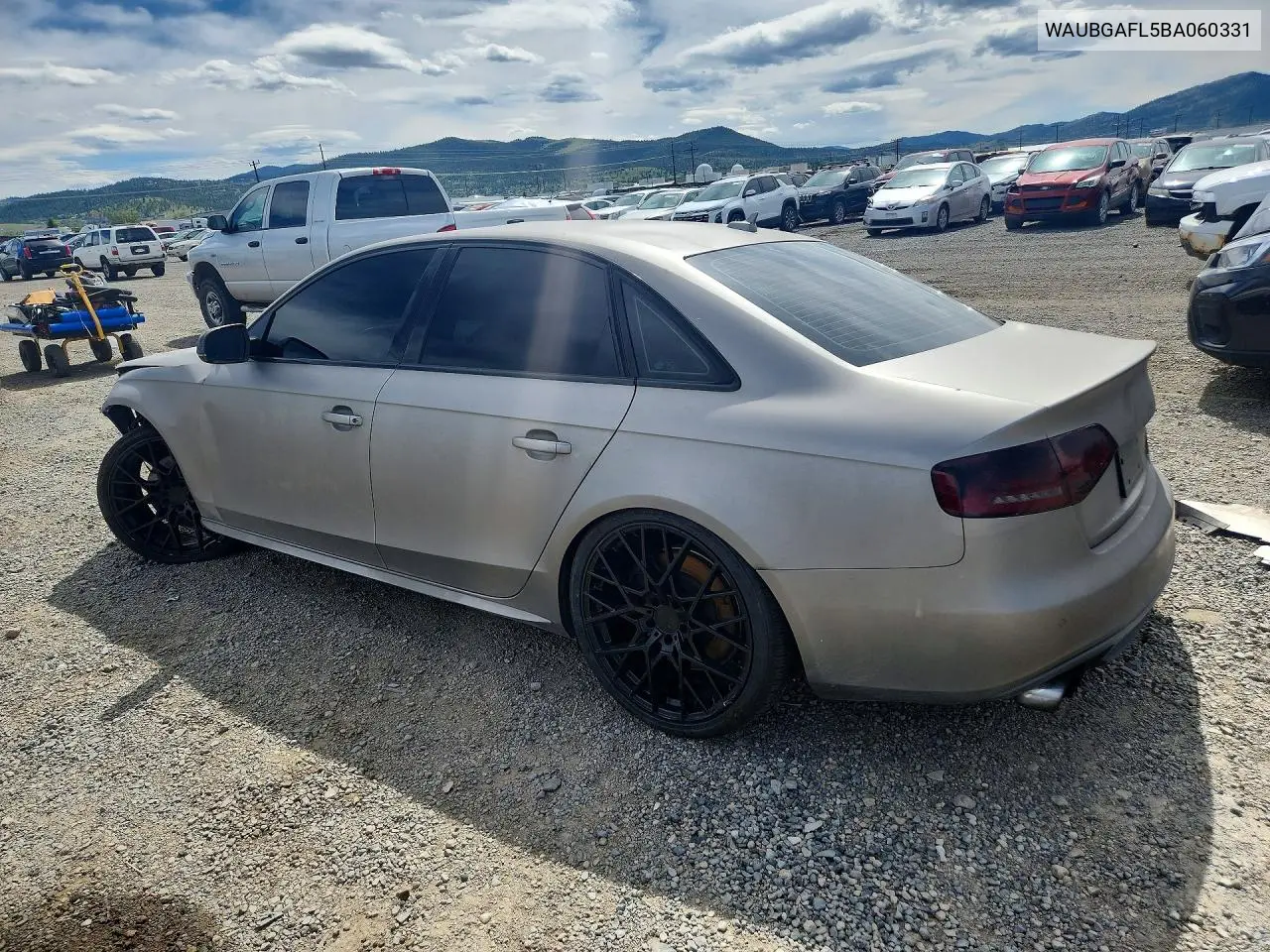 2011 Audi S4 Premium Plus VIN: WAUBGAFL5BA060331 Lot: 55965676