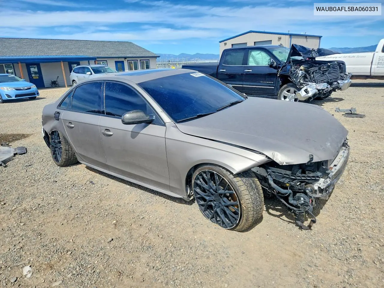 2011 Audi S4 Premium Plus VIN: WAUBGAFL5BA060331 Lot: 55965676