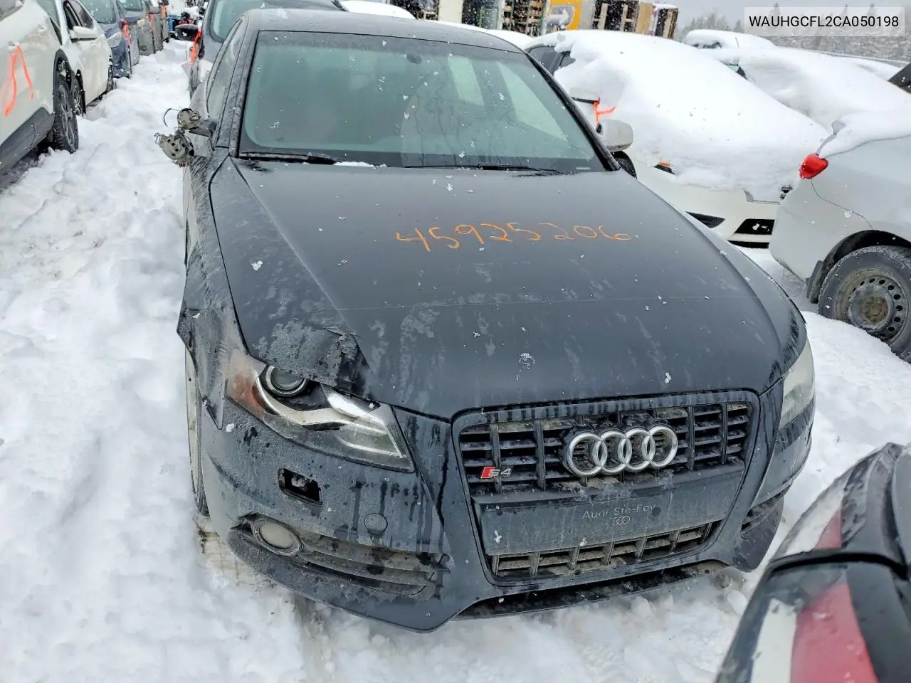 2012 Audi S4 Premium VIN: WAUHGCFL2CA050198 Lot: 45925206