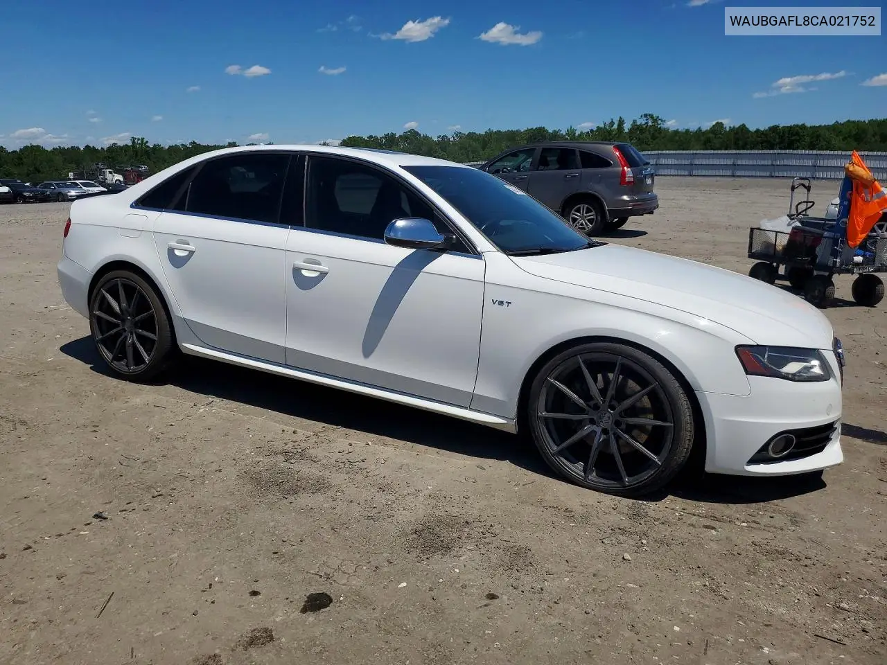 2012 Audi S4 Premium Plus VIN: WAUBGAFL8CA021752 Lot: 54627666