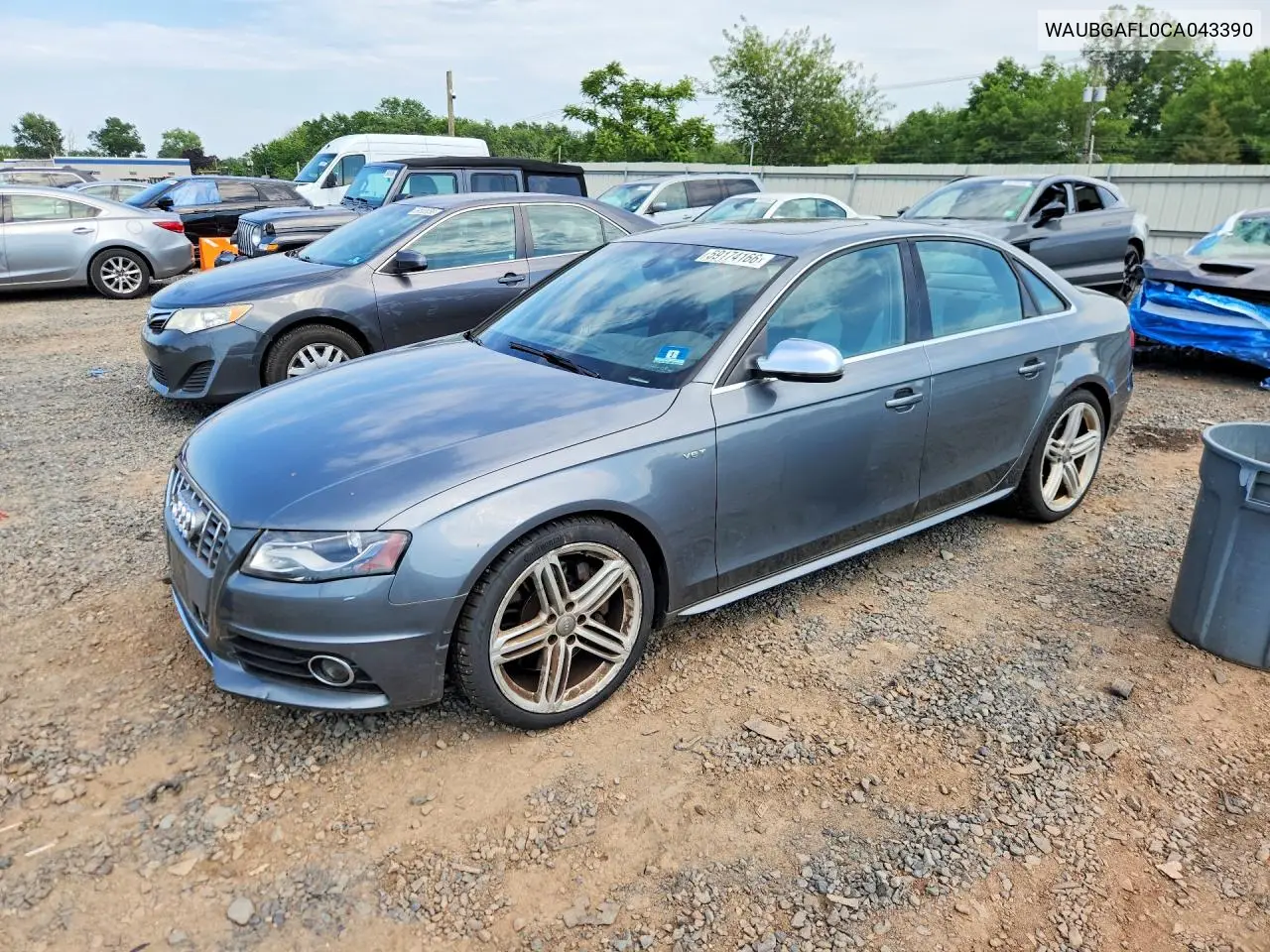 2012 Audi S4 Premium Plus VIN: WAUBGAFL0CA043390 Lot: 59174166