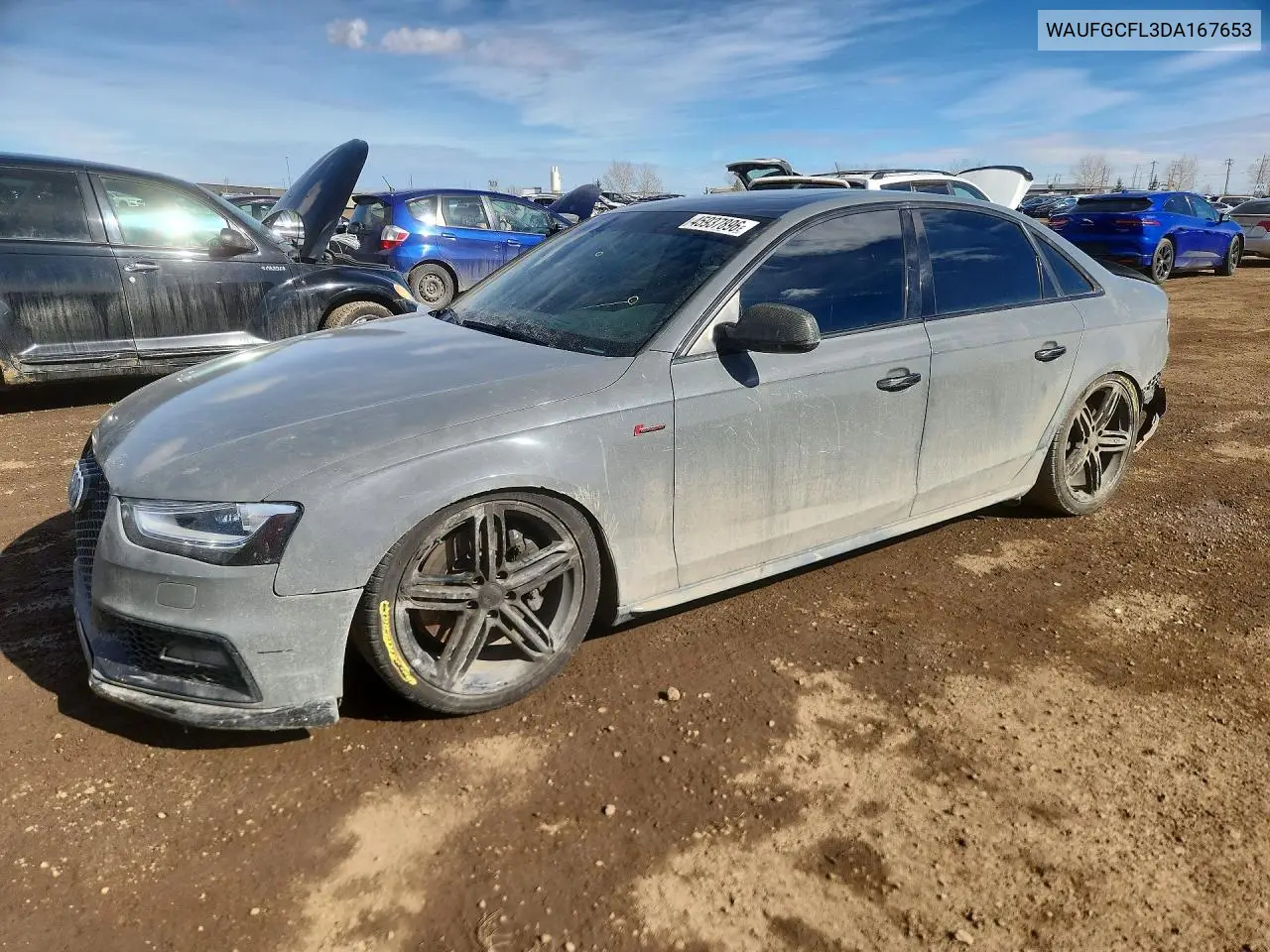 2013 Audi S4 Unknown VIN: WAUFGCFL3DA167653 Lot: 45937896