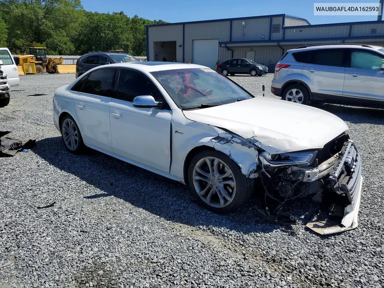 2013 Audi S4 Premium Plus VIN: WAUBGAFL4DA162593 Lot: 51471786