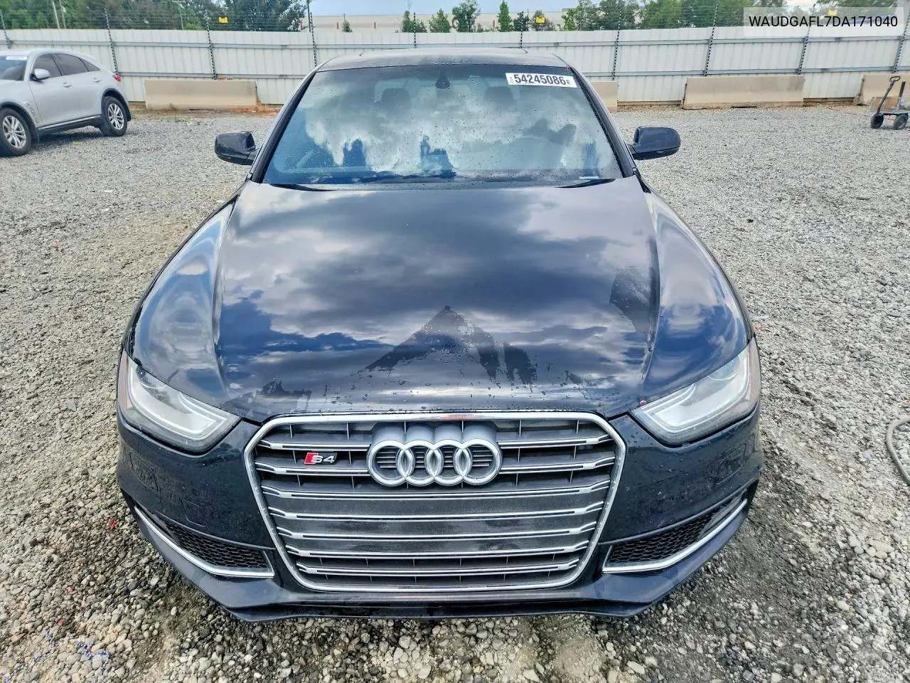 2013 Audi S4 Premium Plus VIN: WAUDGAFL7DA171040 Lot: 54245086