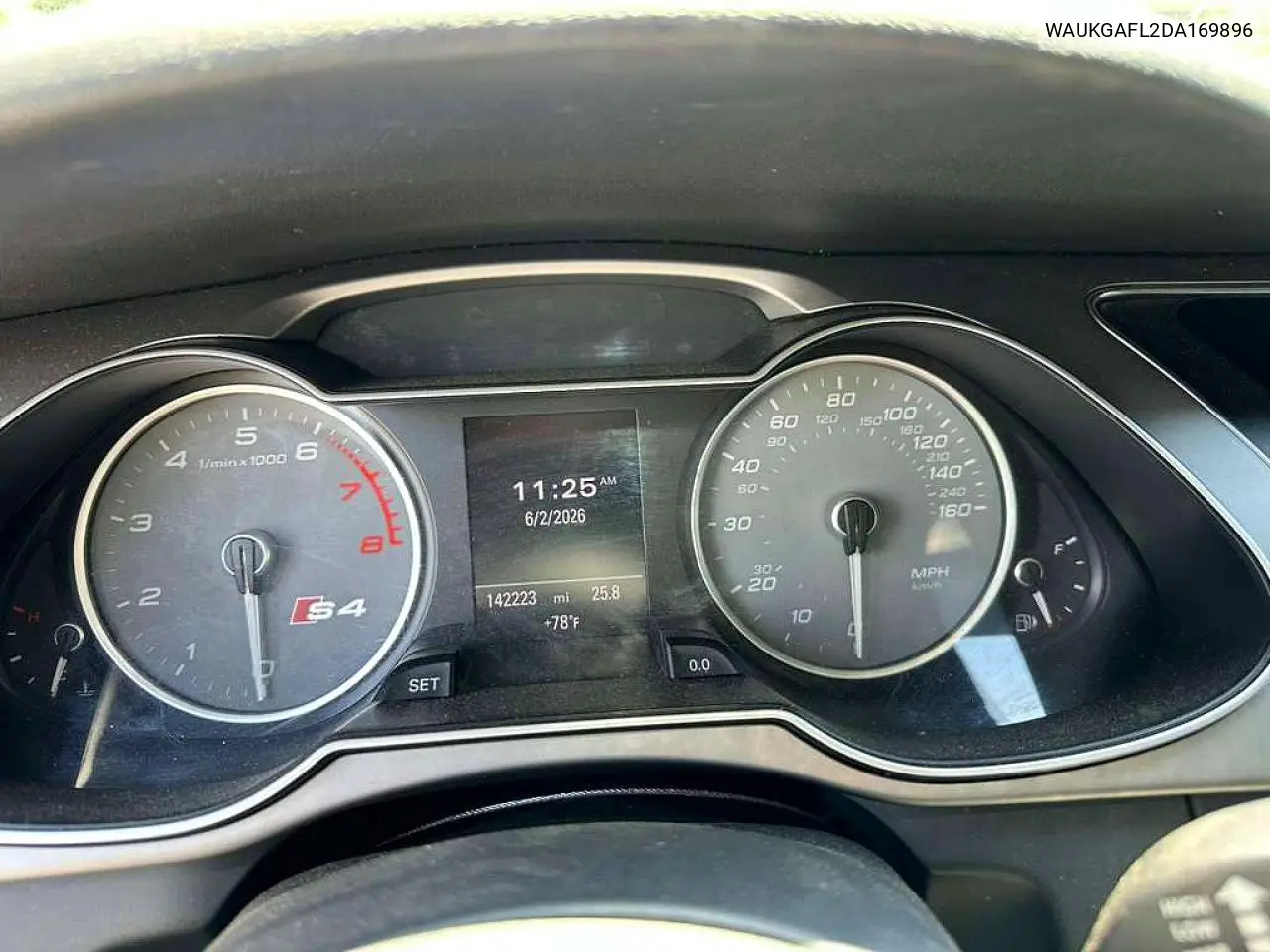 2013 Audi S4 Prestige VIN: WAUKGAFL2DA169896 Lot: 54771006