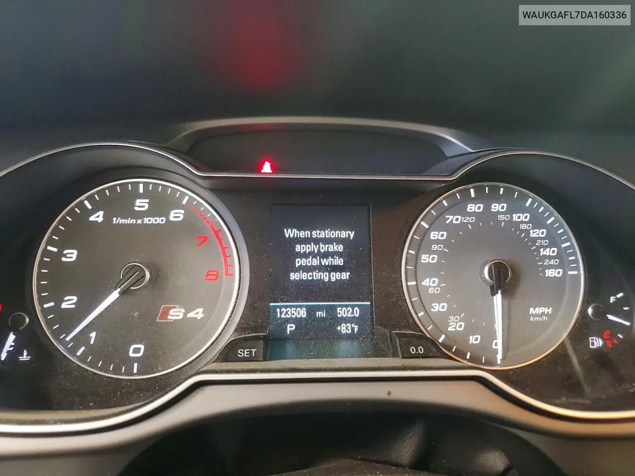 2013 Audi S4 Prestige VIN: WAUKGAFL7DA160336 Lot: 54886896