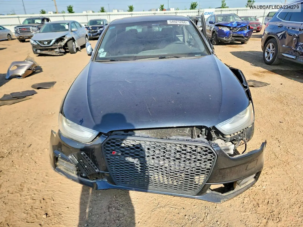 2013 Audi S4 VIN: WAUBGAFL8DA234279 Lot: 54921266