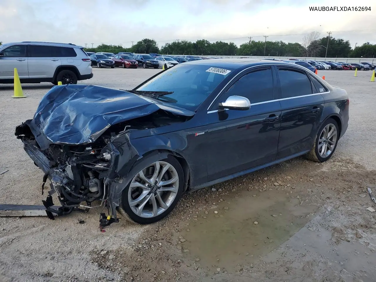 2013 Audi S4 Premium Plus VIN: WAUBGAFLXDA162694 Lot: 57036306