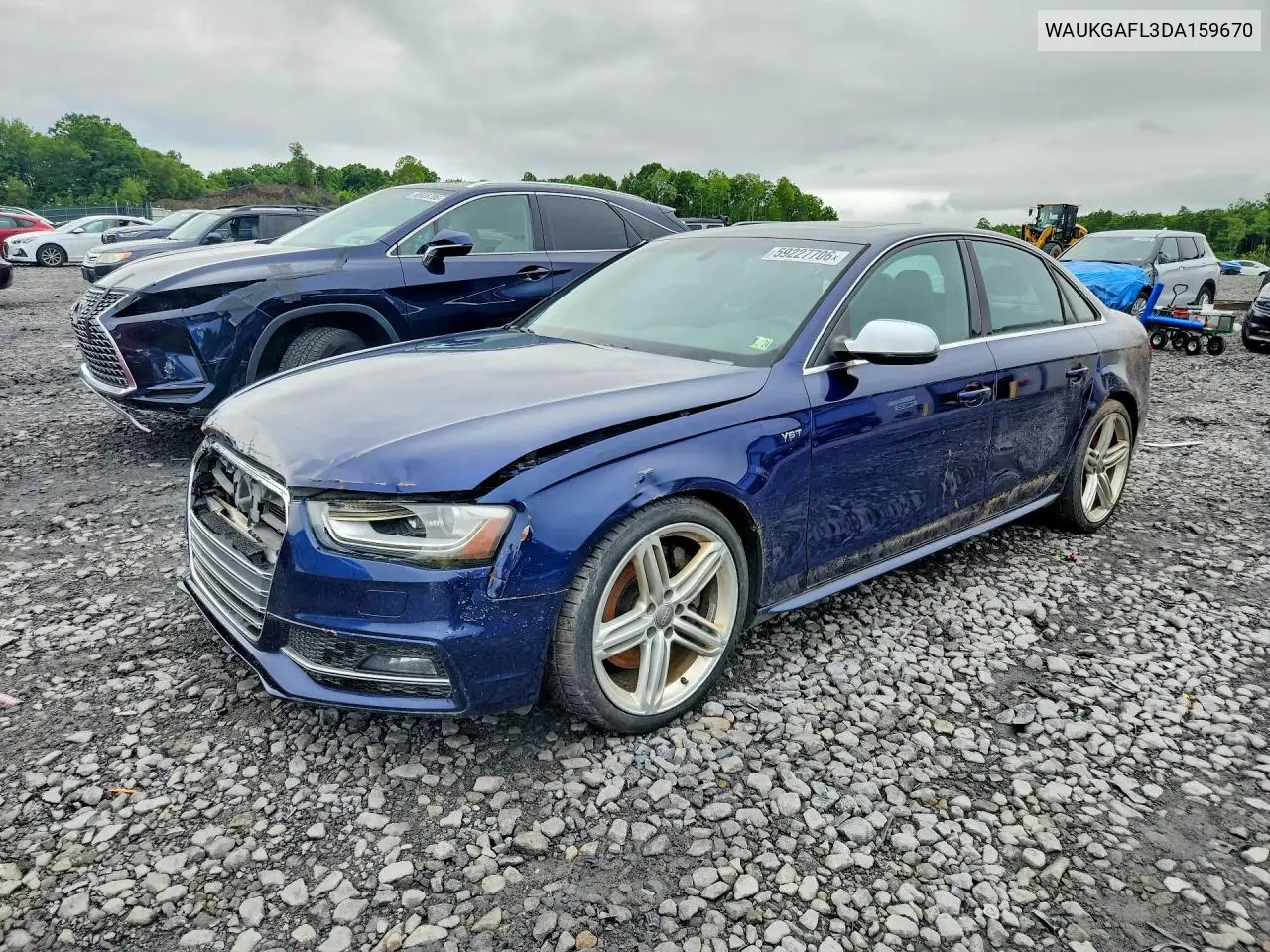 2013 Audi S4 Prestige VIN: WAUKGAFL3DA159670 Lot: 59227706