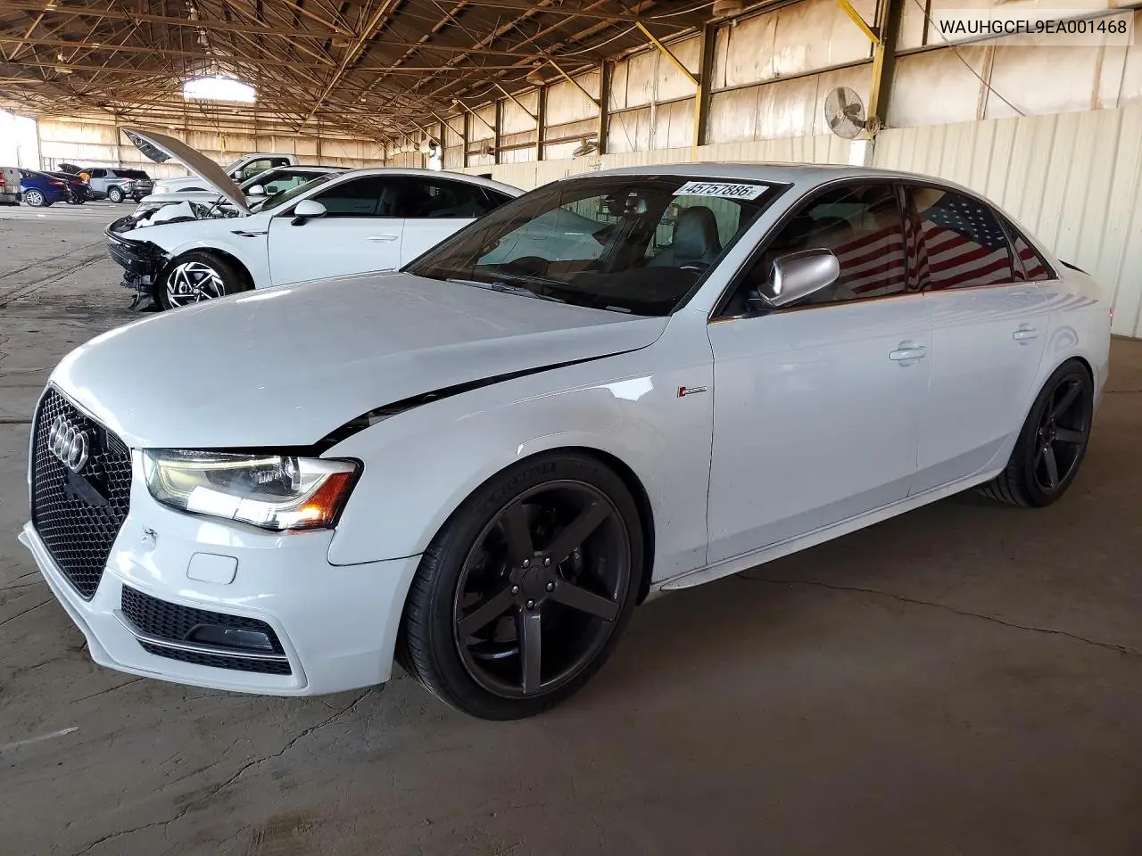 2014 Audi S4 VIN: WAUHGCFL9EA001468 Lot: 45757886
