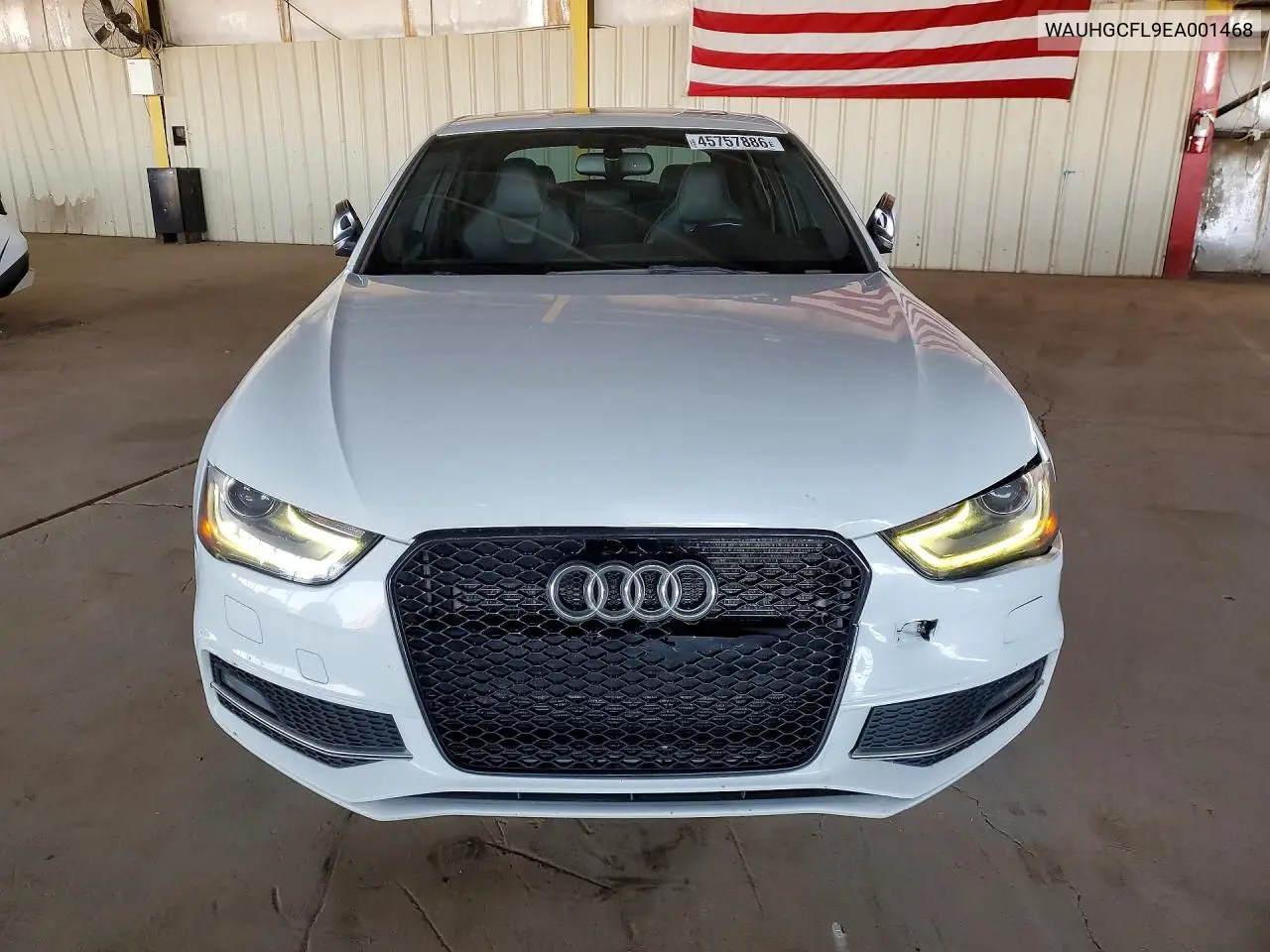 2014 Audi S4 VIN: WAUHGCFL9EA001468 Lot: 45757886