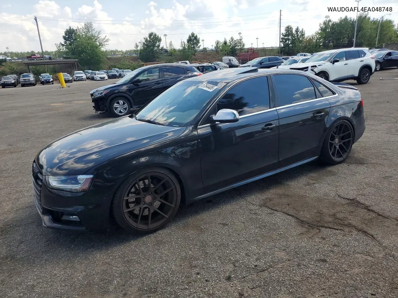 2014 Audi S4 Premium Plus VIN: WAUDGAFL4EA048748 Lot: 57544406