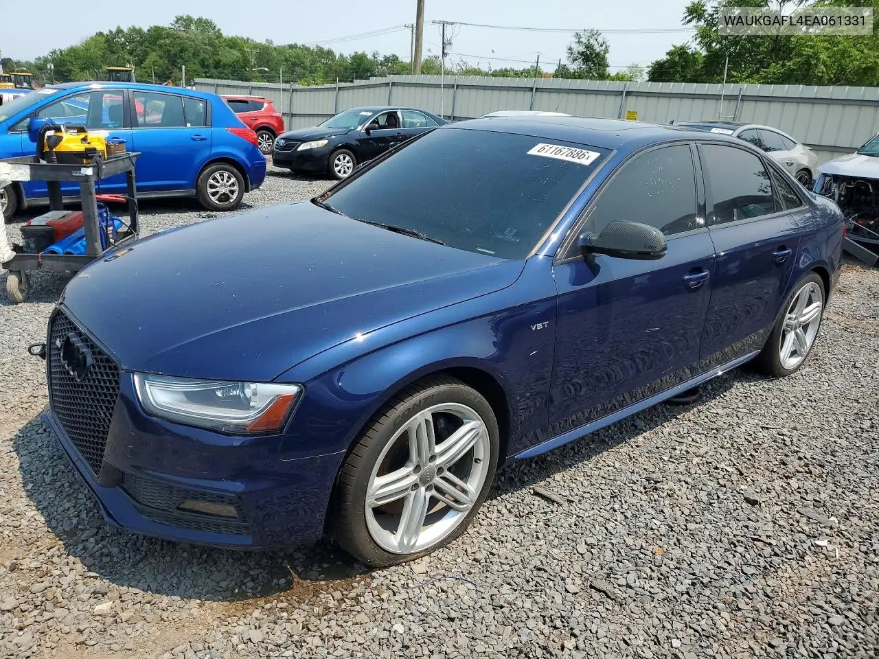 2014 Audi S4 Prestige VIN: WAUKGAFL4EA061331 Lot: 61167886
