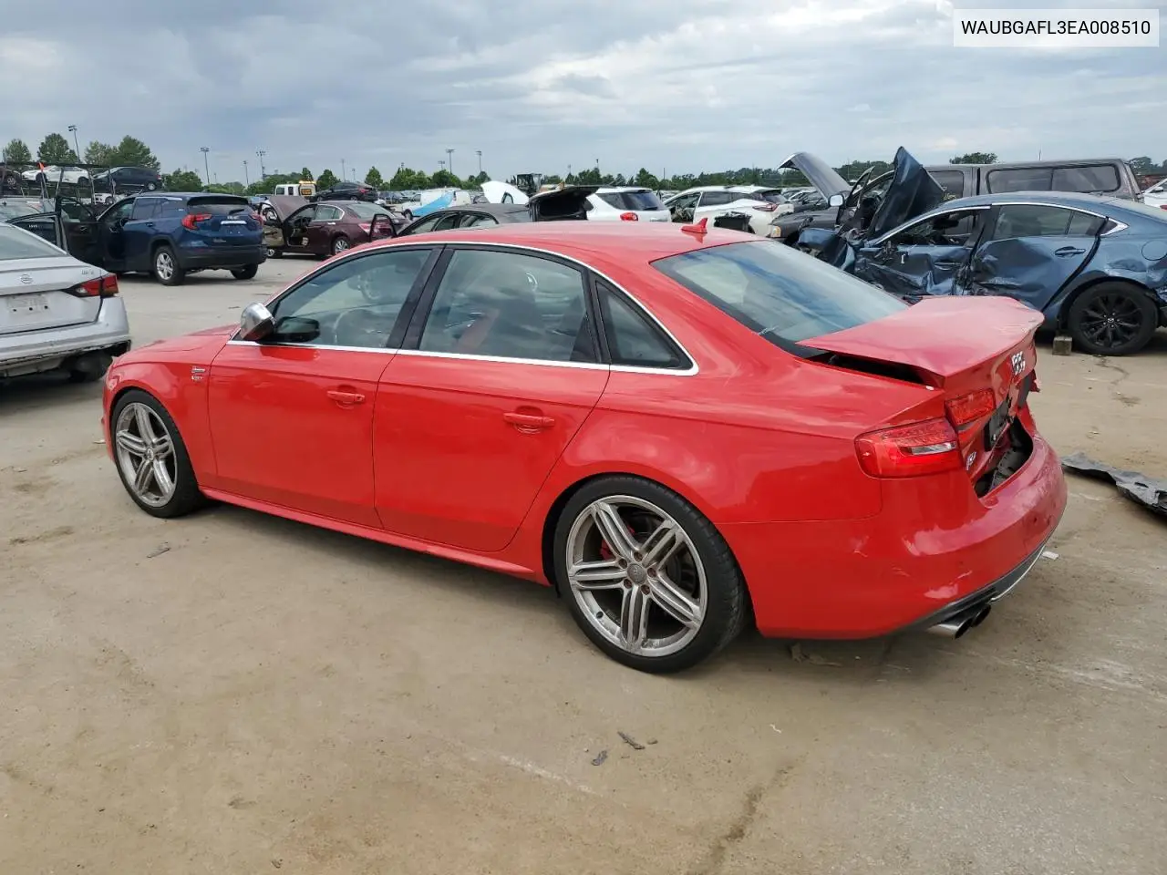 2014 Audi S4 Quattro VIN: WAUBGAFL3EA008510 Lot: 62028095