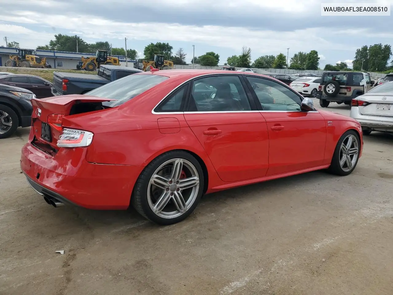 2014 Audi S4 Quattro VIN: WAUBGAFL3EA008510 Lot: 62028095
