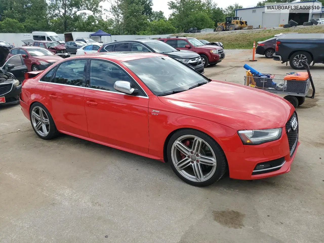 2014 Audi S4 Quattro VIN: WAUBGAFL3EA008510 Lot: 62028095