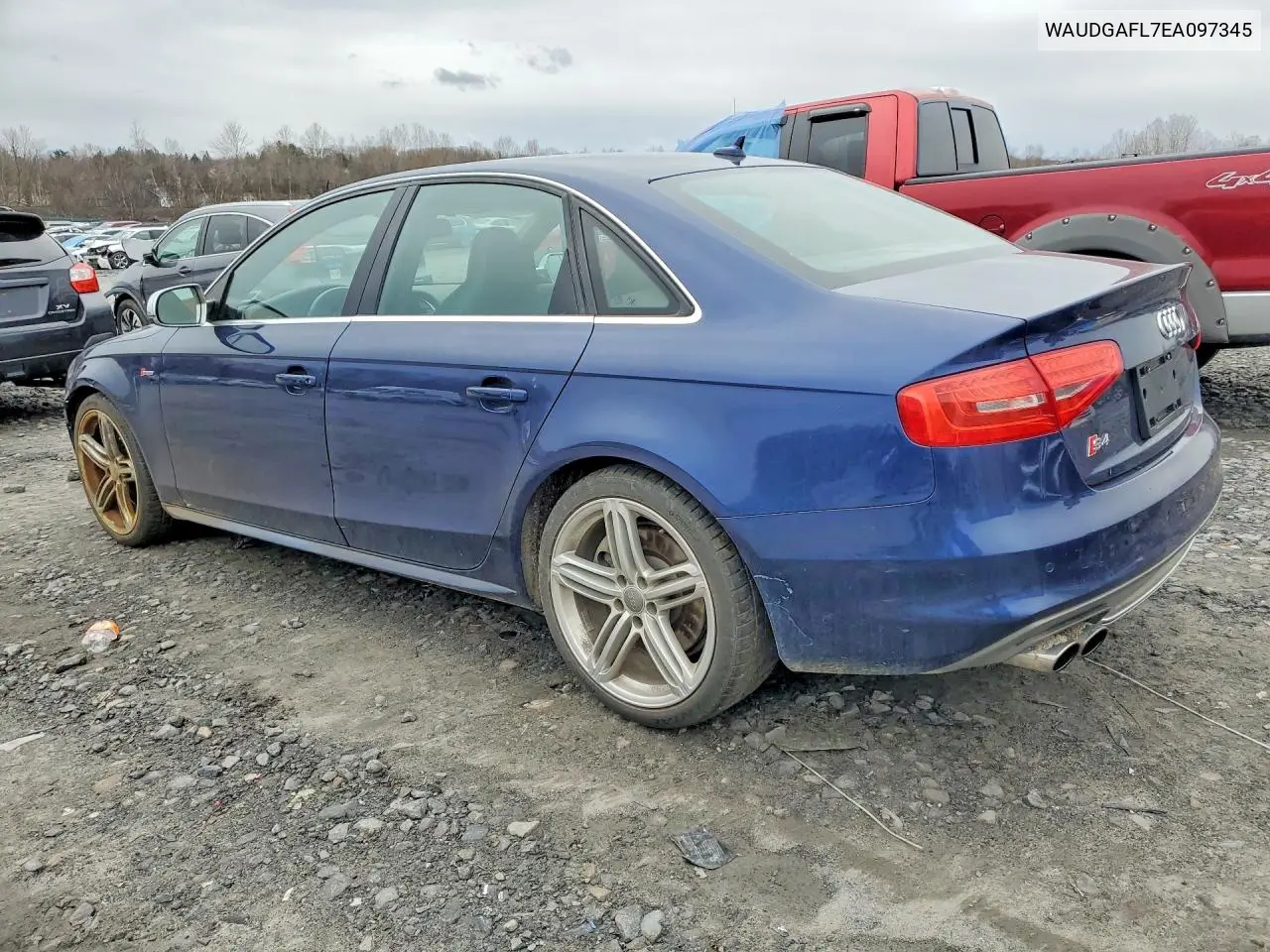 2014 Audi S4 Premium Plus VIN: WAUDGAFL7EA097345 Lot: 77274005