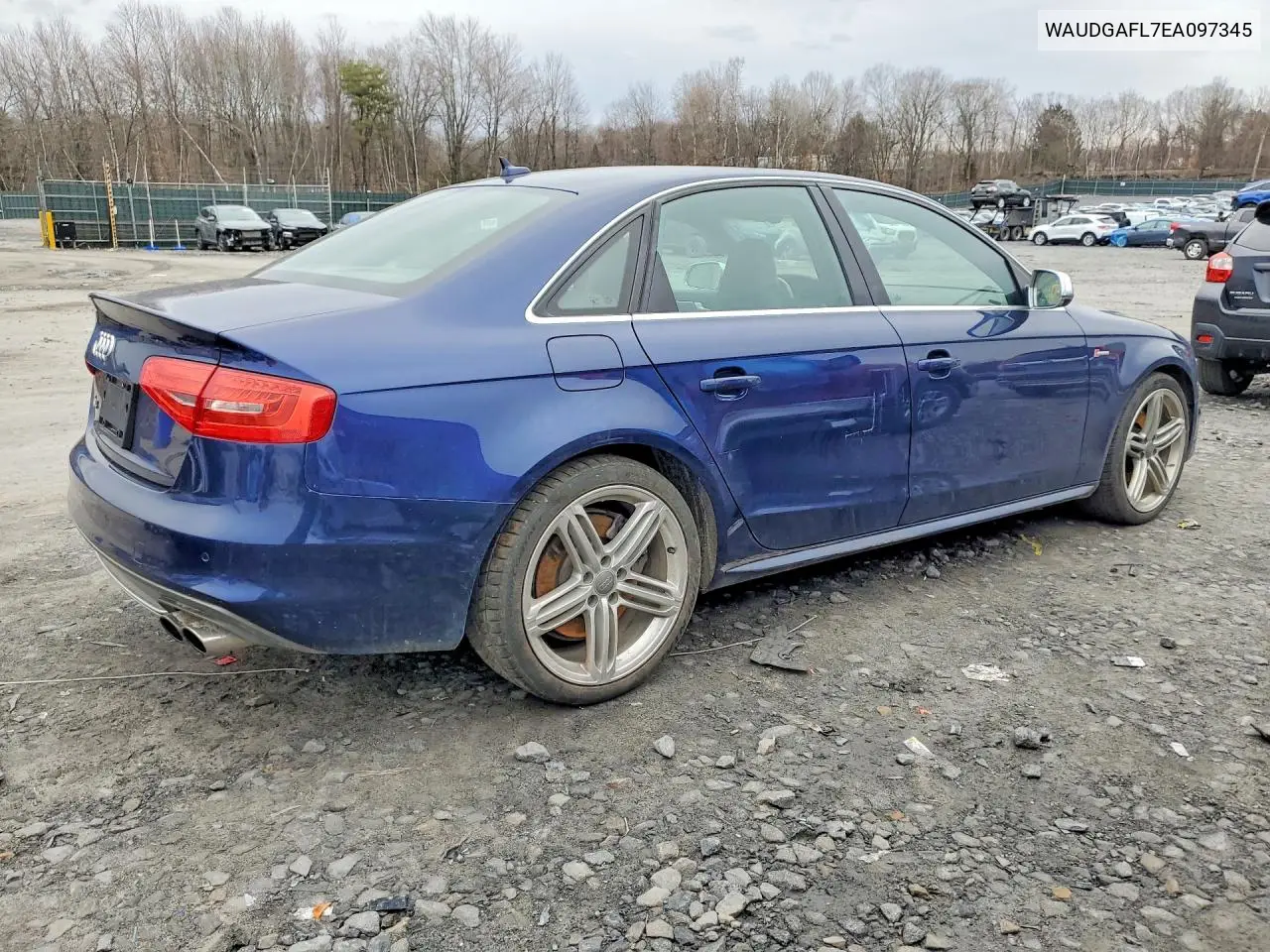 2014 Audi S4 Premium Plus VIN: WAUDGAFL7EA097345 Lot: 77274005