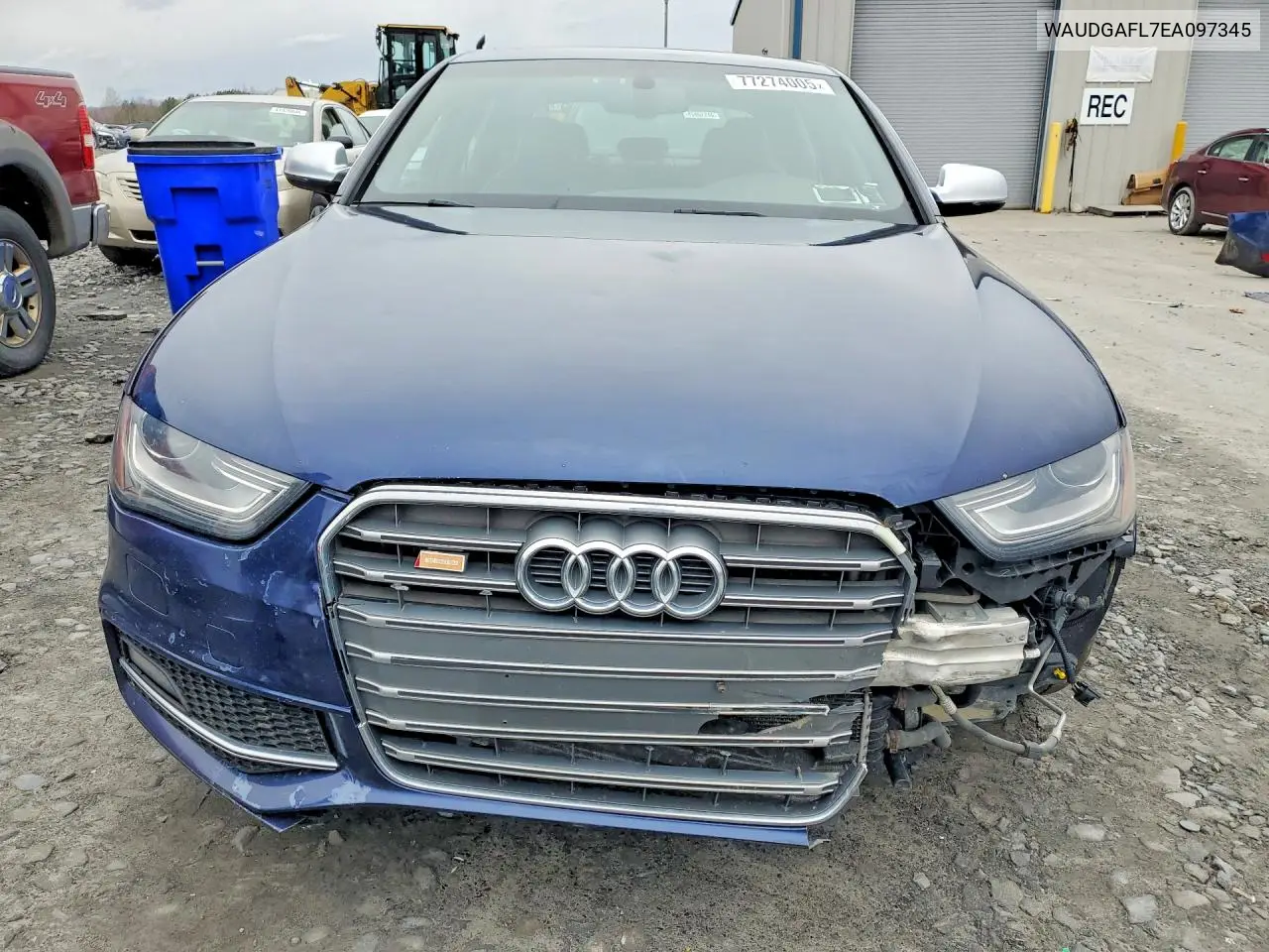 2014 Audi S4 Premium Plus VIN: WAUDGAFL7EA097345 Lot: 77274005
