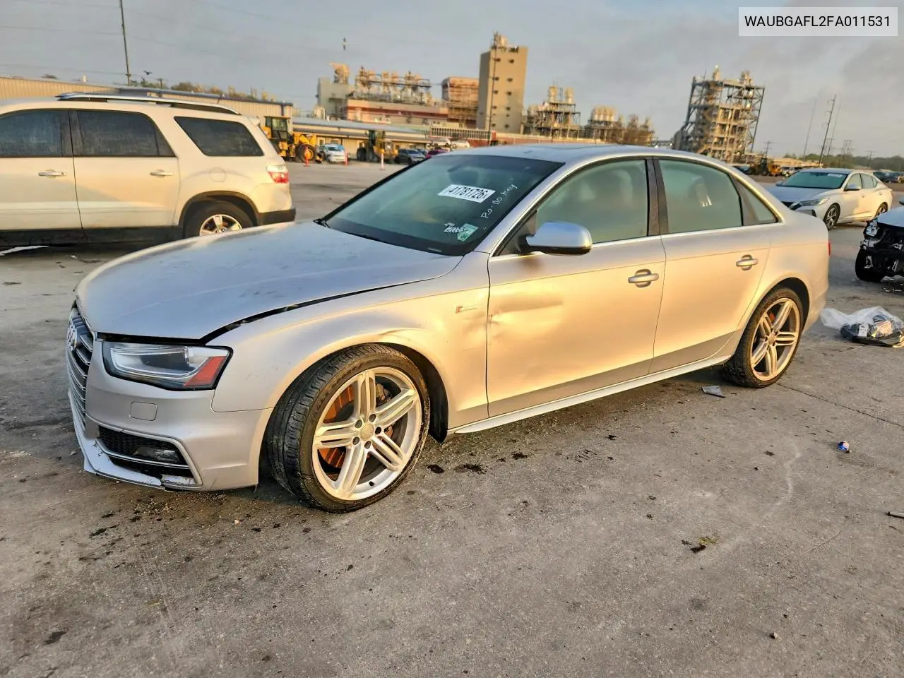 2015 Audi S4 Premium Plus VIN: WAUBGAFL2FA011531 Lot: 41781726