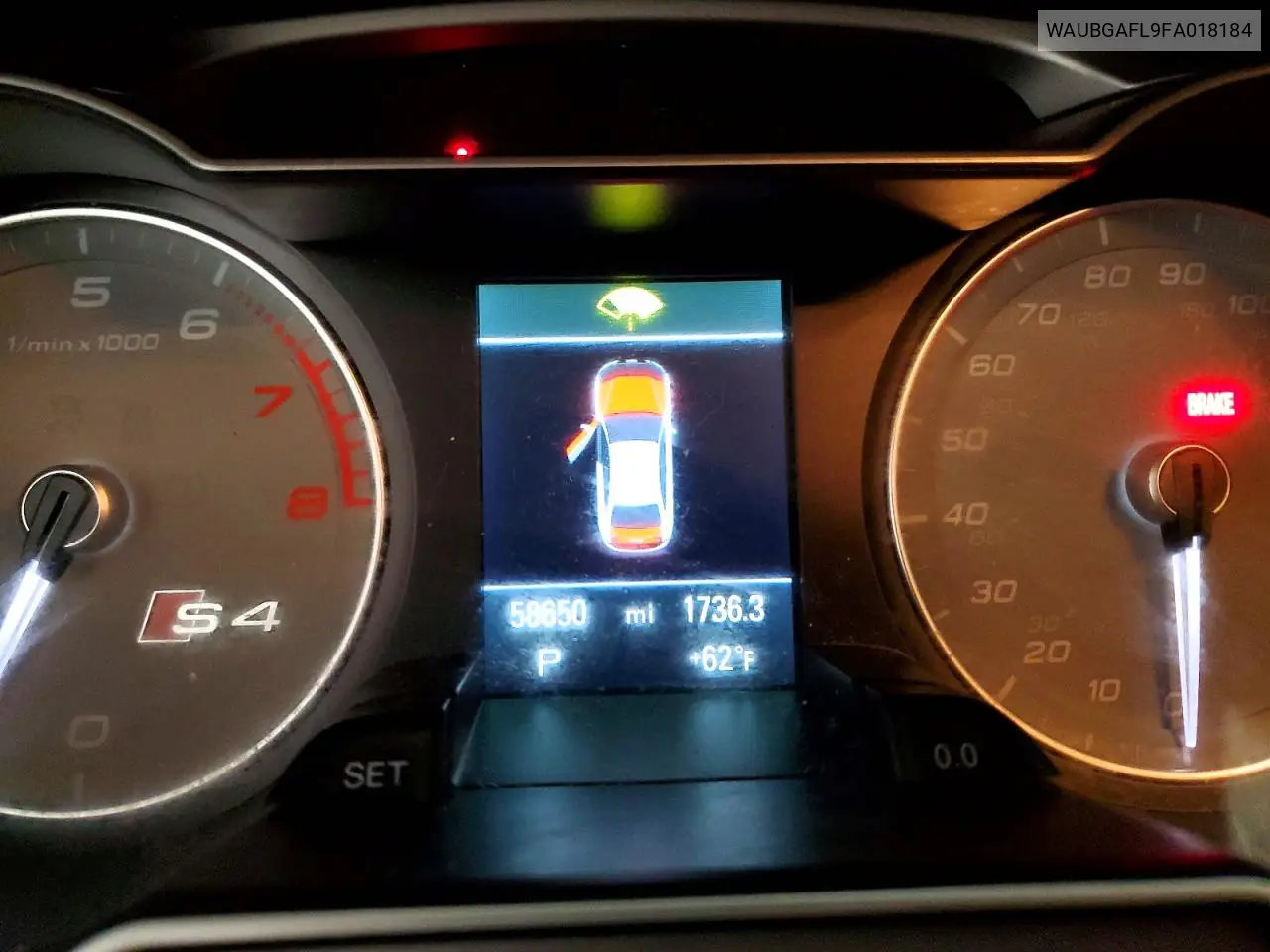 2015 Audi S4 Premium Plus VIN: WAUBGAFL9FA018184 Lot: 51124206