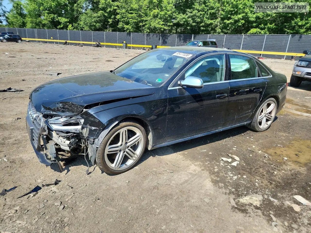 2015 Audi S4 Premium Plus VIN: WAUDGAFL3FA077577 Lot: 55477036