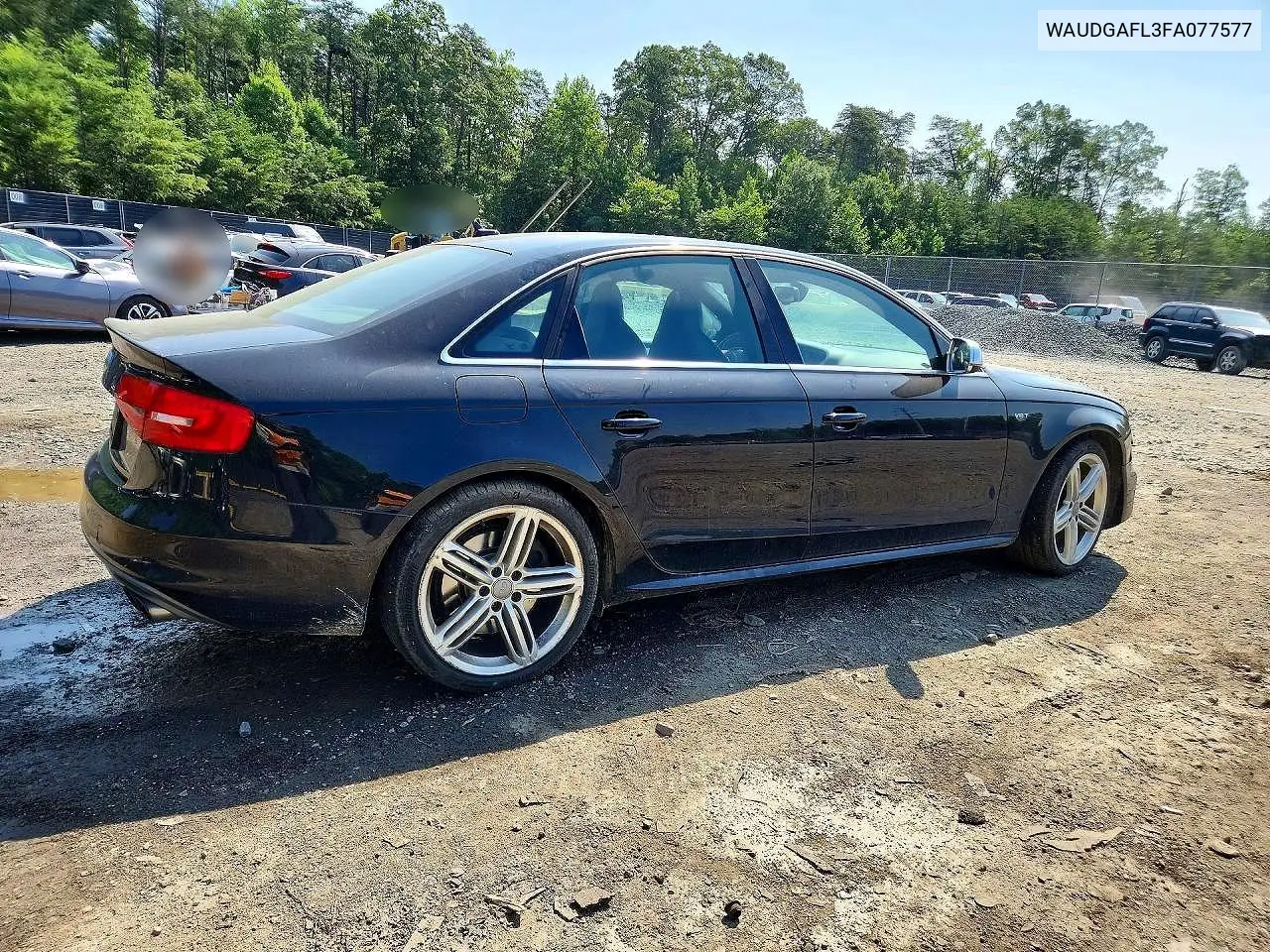 2015 Audi S4 Premium Plus VIN: WAUDGAFL3FA077577 Lot: 55477036