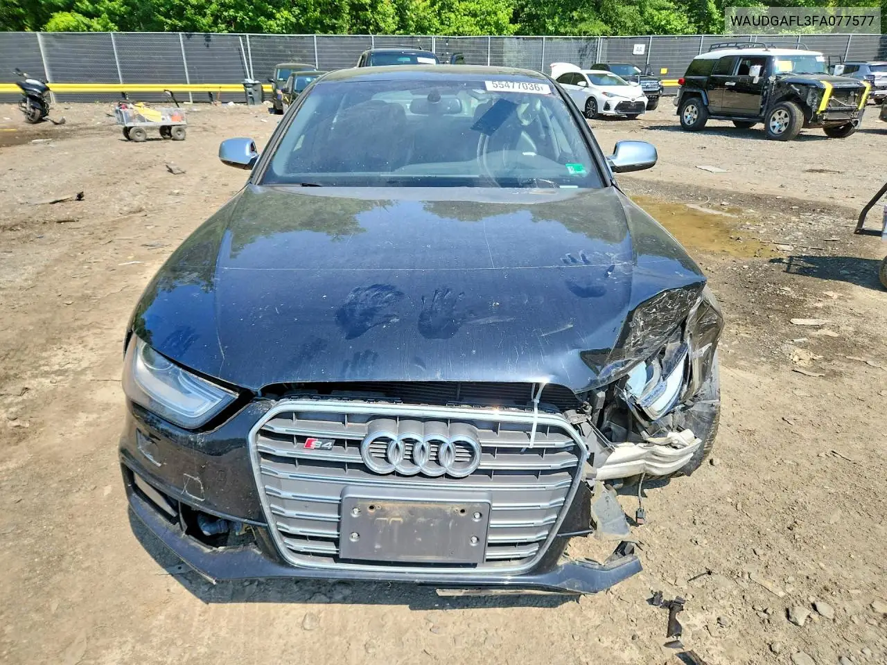 2015 Audi S4 Premium Plus VIN: WAUDGAFL3FA077577 Lot: 55477036