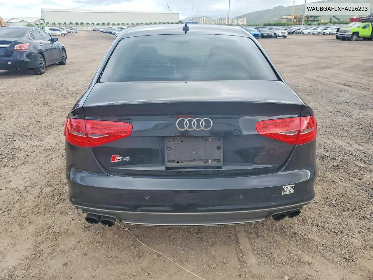2015 Audi S4 Premium Plus VIN: WAUBGAFLXFA026293 Lot: 55801786