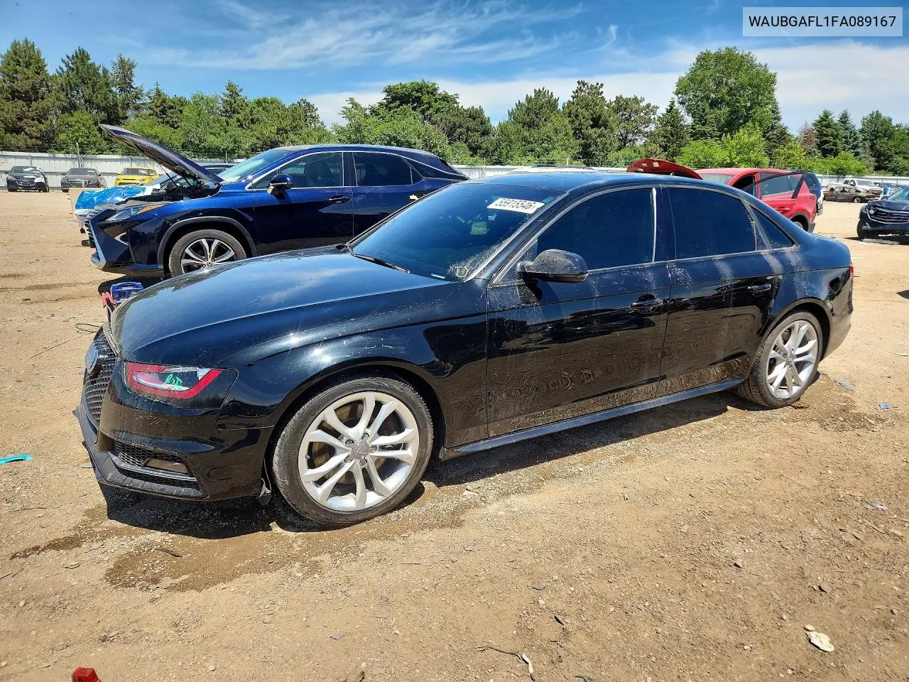 2015 Audi S4 Premium Plus VIN: WAUBGAFL1FA089167 Lot: 55915546