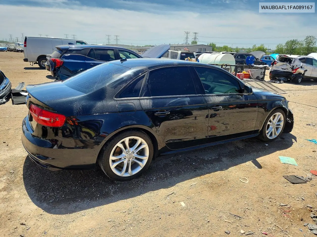 2015 Audi S4 Premium Plus VIN: WAUBGAFL1FA089167 Lot: 55915546