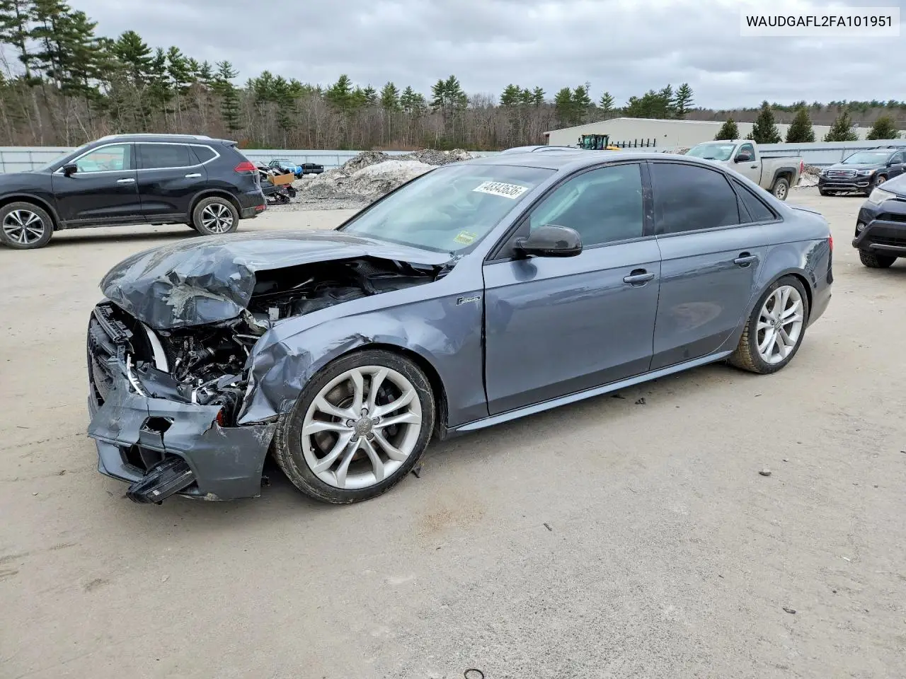 2015 Audi S4 Premium Plus VIN: WAUDGAFL2FA101951 Lot: 57924856