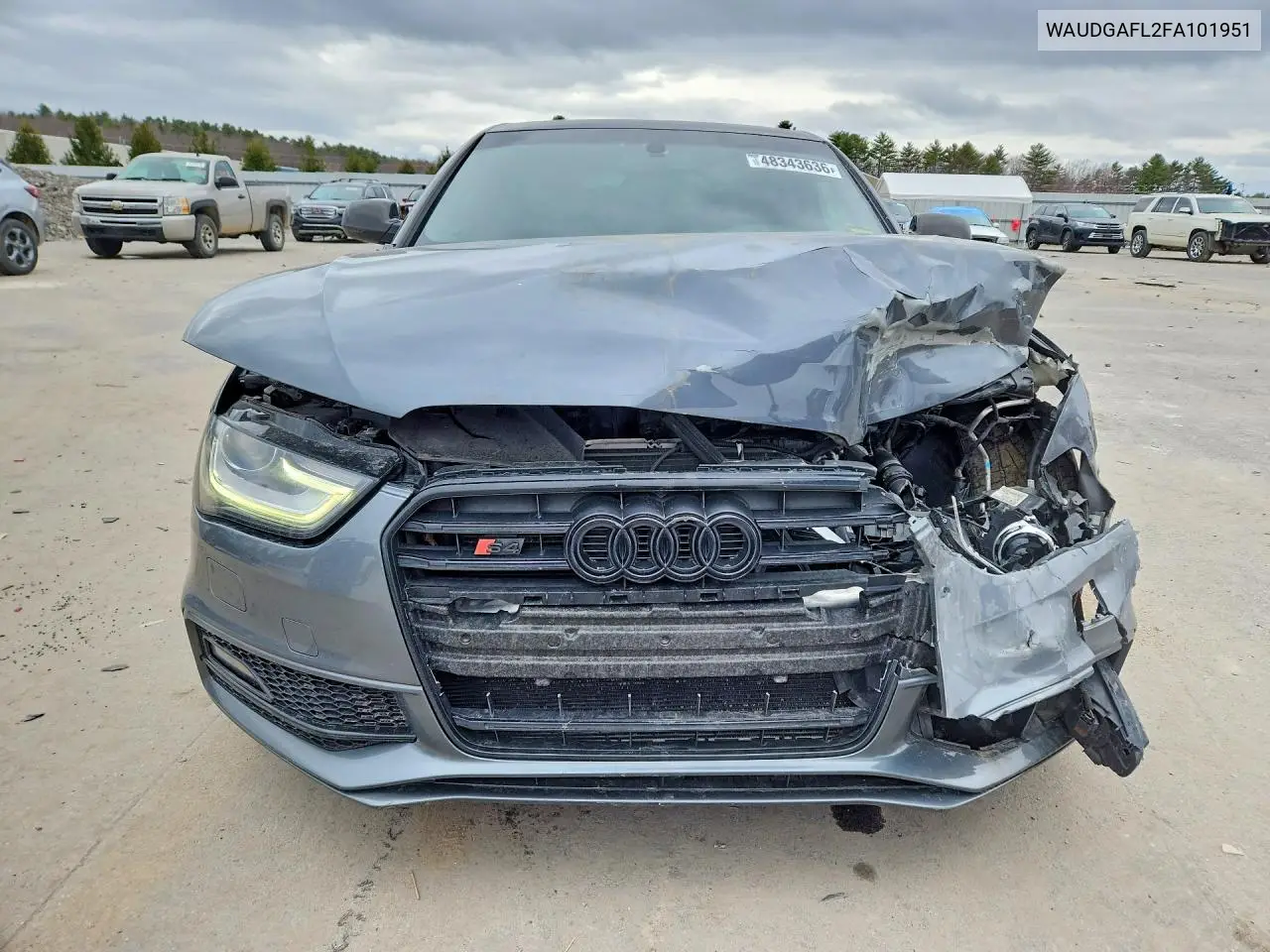 2015 Audi S4 Premium Plus VIN: WAUDGAFL2FA101951 Lot: 57924856