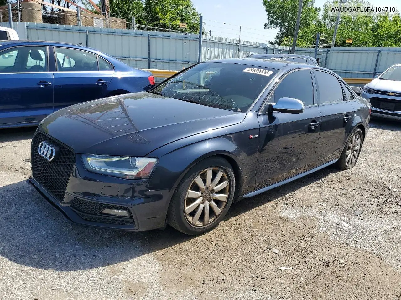 2015 Audi S4 Premium Plus VIN: WAUDGAFL6FA104710 Lot: 58989936