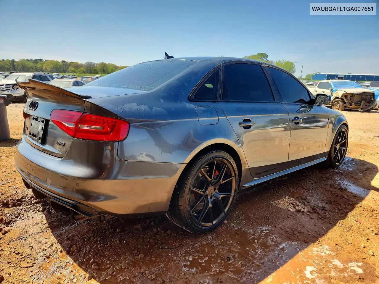 2016 Audi S4 Premium Plus VIN: WAUBGAFL1GA007651 Lot: 46818796