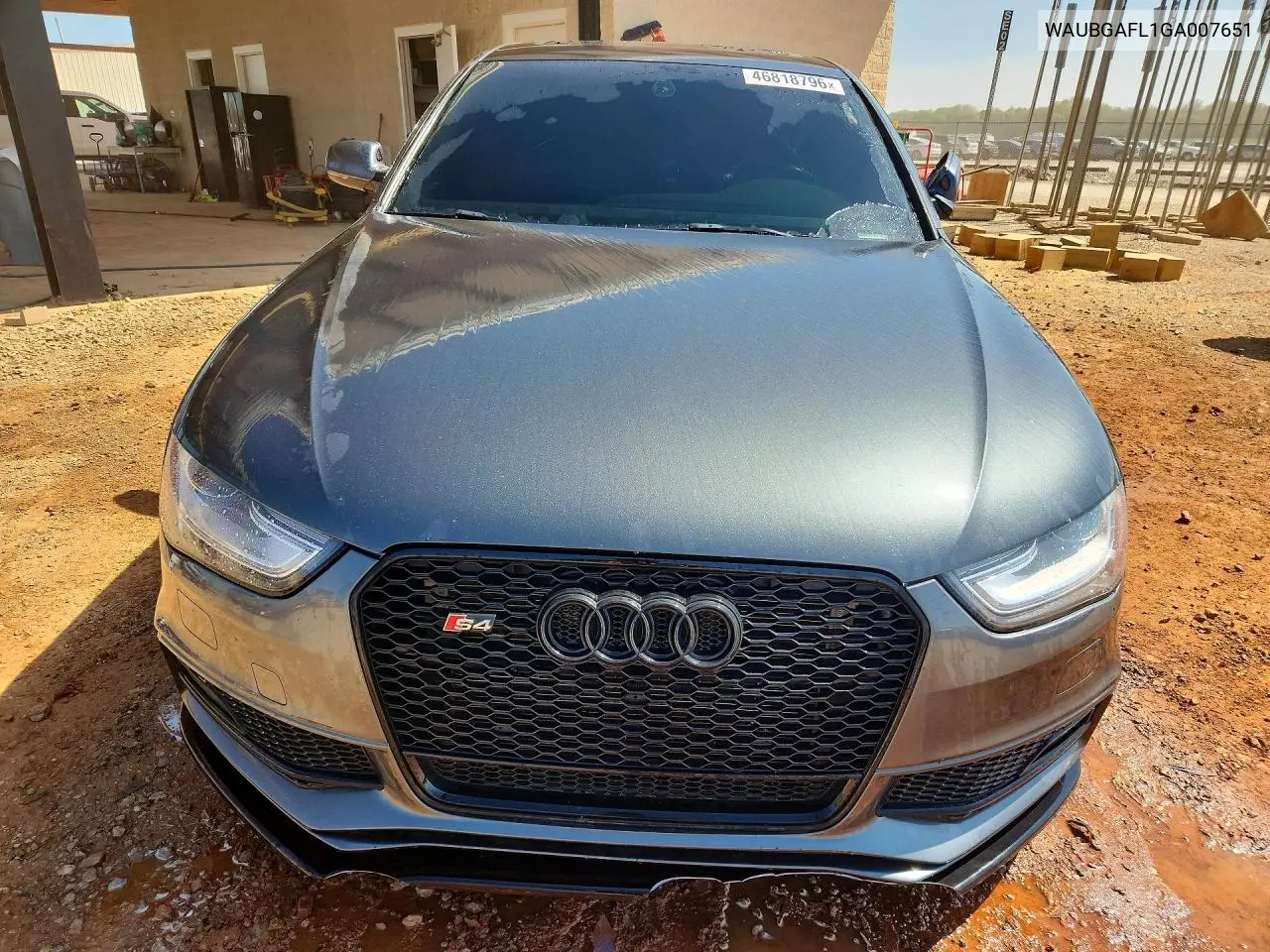 2016 Audi S4 Premium Plus VIN: WAUBGAFL1GA007651 Lot: 46818796
